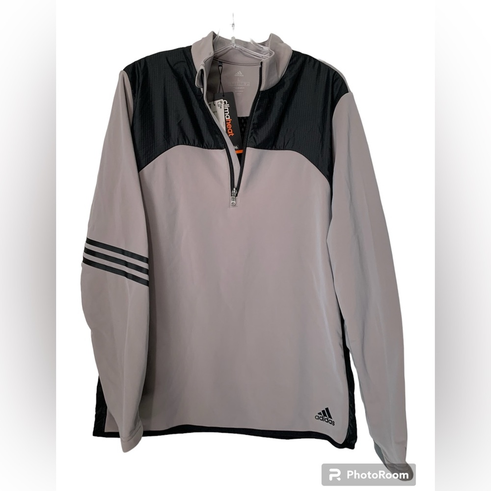 Adidas climaheat sweatshirt with front zipper